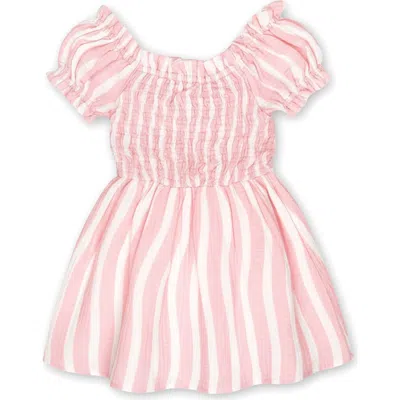 Miki Miette Kids'  Ivy Cotton Dress In Pink