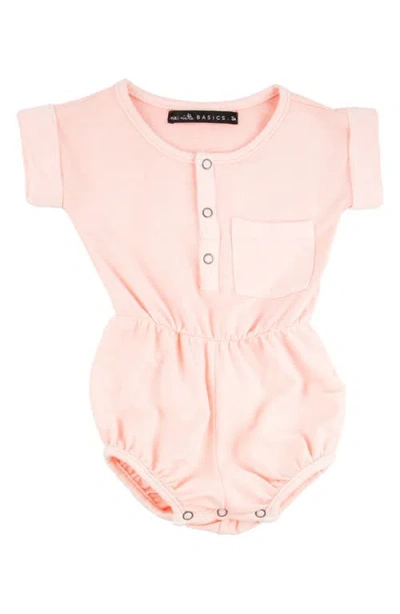 Miki Miette Babies'  Judy Henley Romper In Seashell