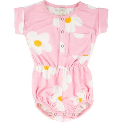 Miki Miette Babies'  Judy Romper In Pink