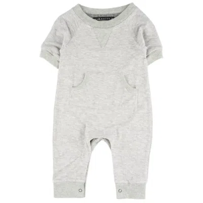 Miki Miette Kid's Casey Romper In Moon Grey In Gray