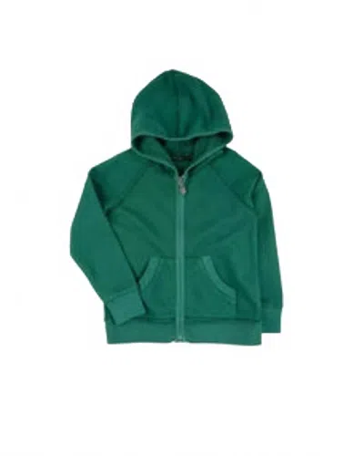 Miki Miette Kid's Zip Up Hoodie In Rainforest In Green