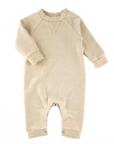 Miki Miette Kids Henry Romper In Oatmeeal In Neutral