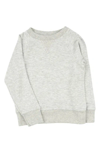 Miki Miette Kids' Iggy French Terry Sweatshirt In Moon Grey
