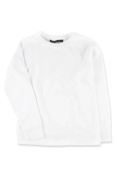 Miki Miette Kids' Iggy French Terry Sweatshirt In White
