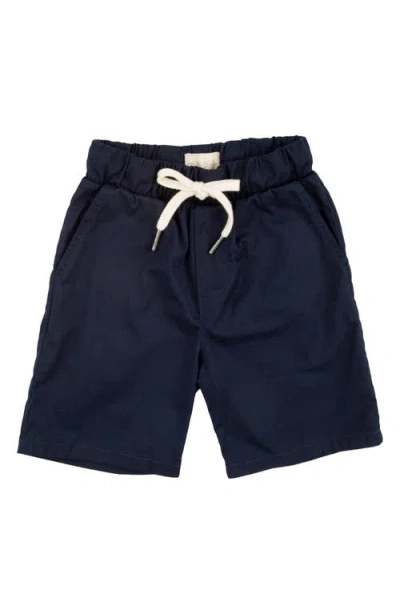 Miki Miette Kids' Logan Cotton Pull-on Shorts In Ahoy
