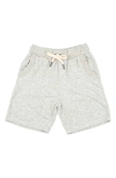 Miki Miette Kids' Rusty French Terry Shorts In Moon Grey