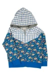 MIKI MIETTE KIDS' WILD THING MIX PRINT ZIP-UP HOODIE