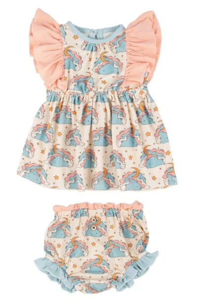 Miki Miette Babies'  Mia Ruffle Tank & Bloomers Set In Dreamland