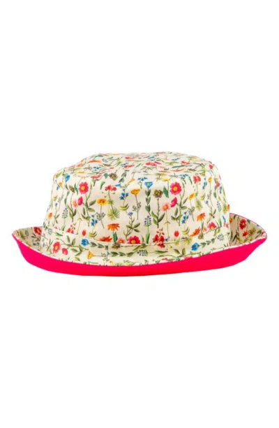 Miki Miette Babies' Reversible Bucket Hat In Wildflowers