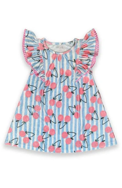 Miki Miette Kids'  Ruffle Dress In Blue
