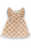 Miki Miette Babies'  Ruffle Dress In Brown