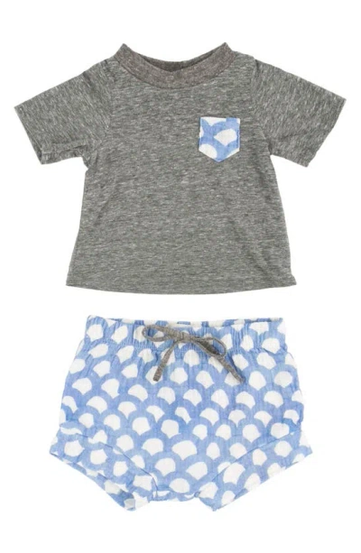 Miki Miette Babies' T-shirt & Shorts Set In Washi