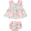 Miki Miette Taylor Cotton Gauze Tank & Bloomers Set In Western Sun