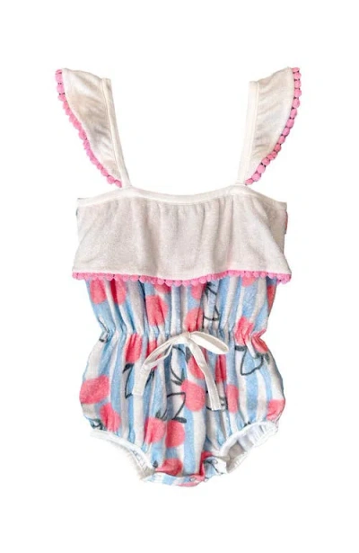 Miki Miette Babies'  Willa Bubble Romper In Blue