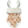 Miki Miette Willa Bubble Romper In Multi