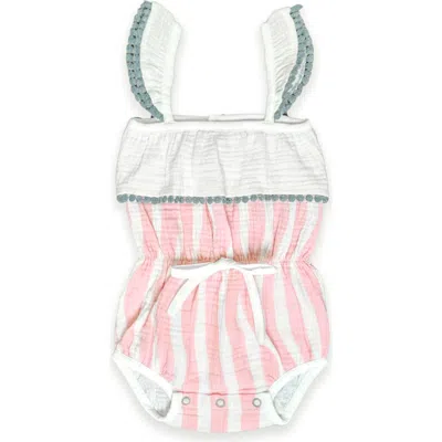 Miki Miette Babies'  Willa Bubble Romper In Multi