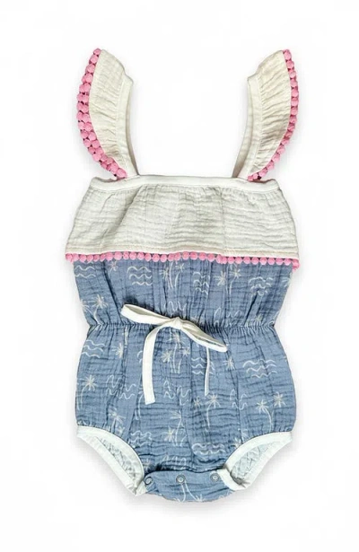Miki Miette Babies'  Willa Bubble Romper In Multi
