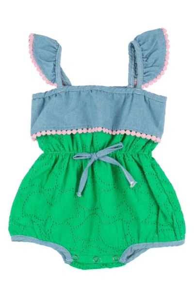 Miki Miette Babies' Willa Tank Bubble Romper In Ipanema