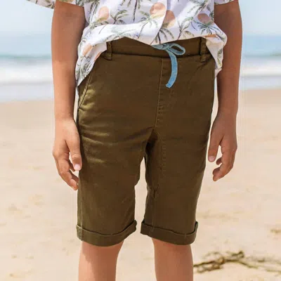 Miki Miette Kids' Zach Short In Clover In Brown