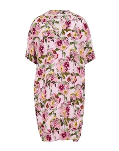 Miki Thumb Woman Mini Dress Pink Size S Silk
