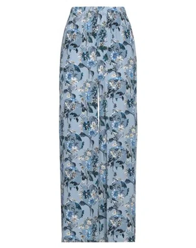 Miki Thumb Woman Pants Slate Blue Size M Silk