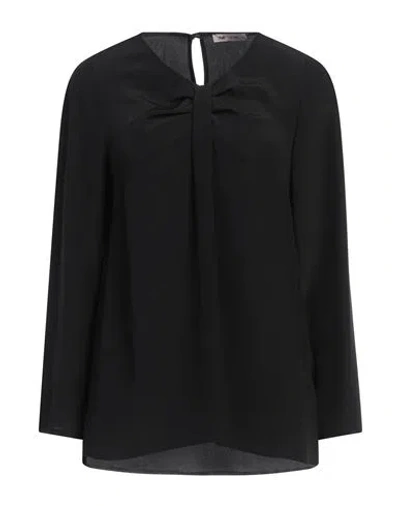Miki Thumb Woman Top Black Size L Silk