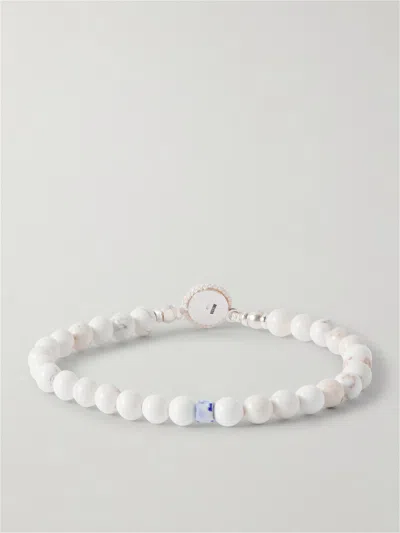 Mikia Circle 8 Sterling Silver And Magnesite Bracelet In White