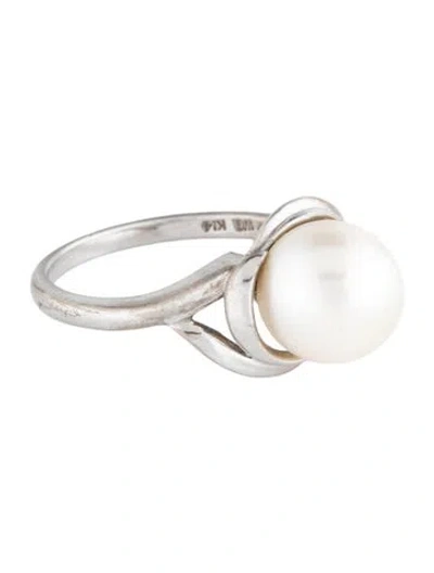 Pre-owned Mikimoto 14k Pearl Cocktail Ring In Multicolor