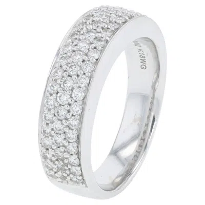 Pre-owned Mikimoto 14k Wg  Diamond Band In Multiple