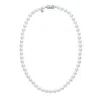 Mikimoto 18" Akoya Cultured Pearl Strand Necklace 7.5 X 7mm A Grade - 18k White Gold Clasp In White