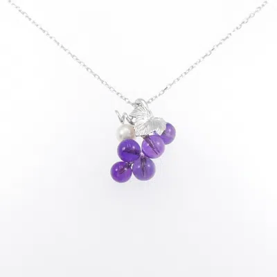 Pre-owned Mikimoto (18k) Necklace () In White