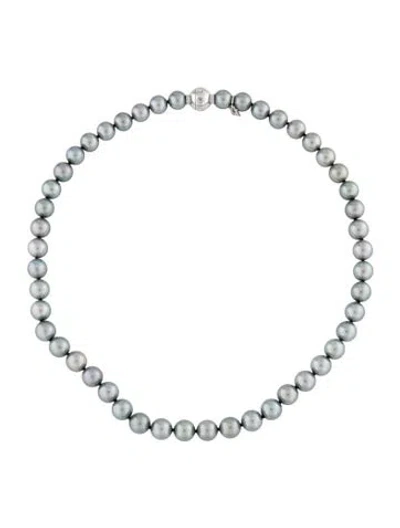 Pre-owned Mikimoto 18k Pearl 1893 Necklace, 17.25" In Multi
