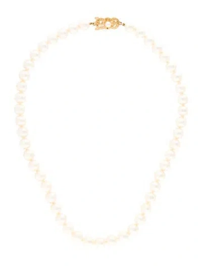 Pre-owned Mikimoto 18k Pearl Bead Strand Necklace, 16" In Multi