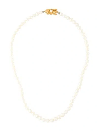 Pre-owned Mikimoto 18k Pearl Strand Necklace, 16" In Multi