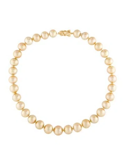 Pre-owned Mikimoto 18k Pearl Strand Necklace, 17" In Multi