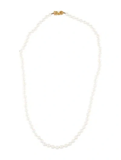 Pre-owned Mikimoto 18k Pearl Strand Necklace In Multi
