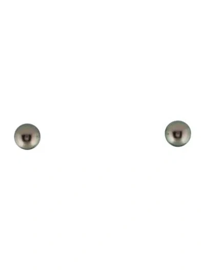 Pre-owned Mikimoto 18k Pearl Stud Earrings In Multi