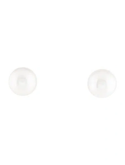Pre-owned Mikimoto 18k Pearl Stud Earrings In Multicolor