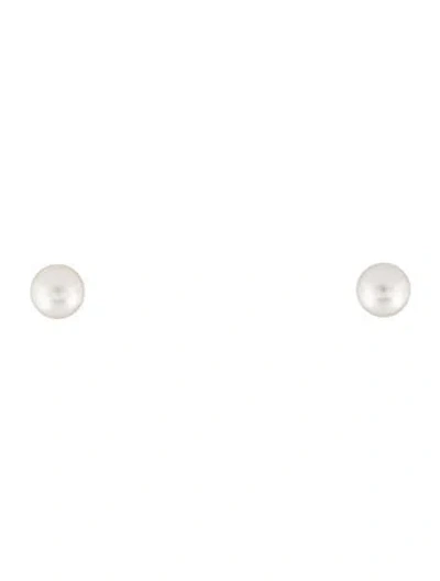 Pre-owned Mikimoto 18k Pearl Stud Earrings In Multicolor