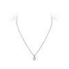 Mikimoto 18k White Gold 8mm Cultured Akoya Pearl & Diamond Twist Pendant Necklace In White