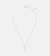 Mikimoto 18kt White Gold Necklace With Pearls And Diamond In Metallic