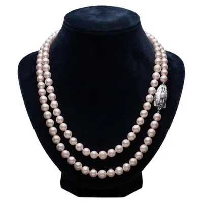 Pre-owned Mikimoto 5.5-6mm Akoya Pearl Long Strand Necklace In Multiple