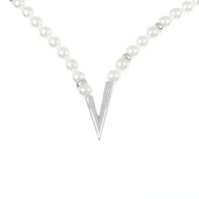 Pre-owned Mikimoto 925 Necklace () In Silver