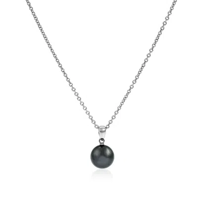 Mikimoto 9mm Black South Sea Pearl Pendant