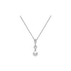 Mikimoto Akoya 8.5mm A+ Cultured Pearl And Diamonds Pendent Ppa458dw In Yellow