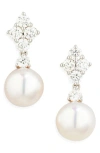 Mikimoto Akoya Pearl & Diamond Earrings
