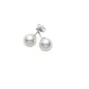 Mikimoto Akoya Pearl Stud Earring With 18k White Gold 6-6.5mm Aa In White