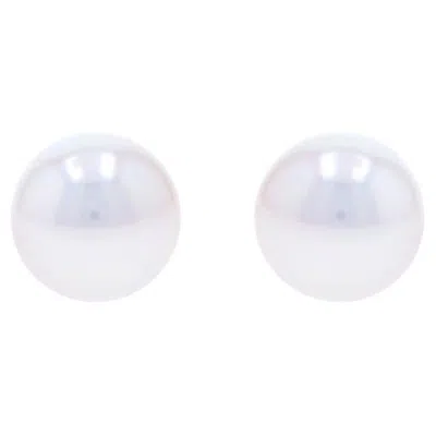 Pre-owned Mikimoto Akoya Pearl Stud Earrings - Yellow Gold 18k