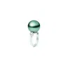 Mikimoto Black South Sea Cultured Pearl Classic Ring Size 6 3/4 In Black