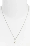 MIKIMOTO 'CLASSIC ELEGANCE' AKOYA CULTURED PEARL & DIAMOND NECKLACE